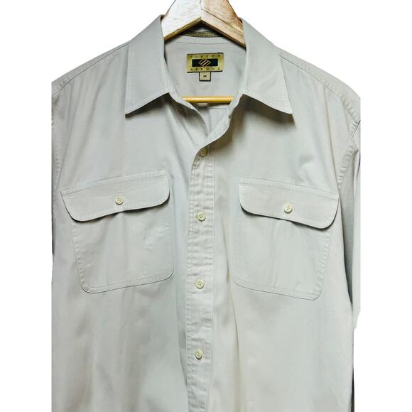 Joseph Abboud Men's Button Down Dress Shirt  Medium  Beige‎ - Picture 7 of 10